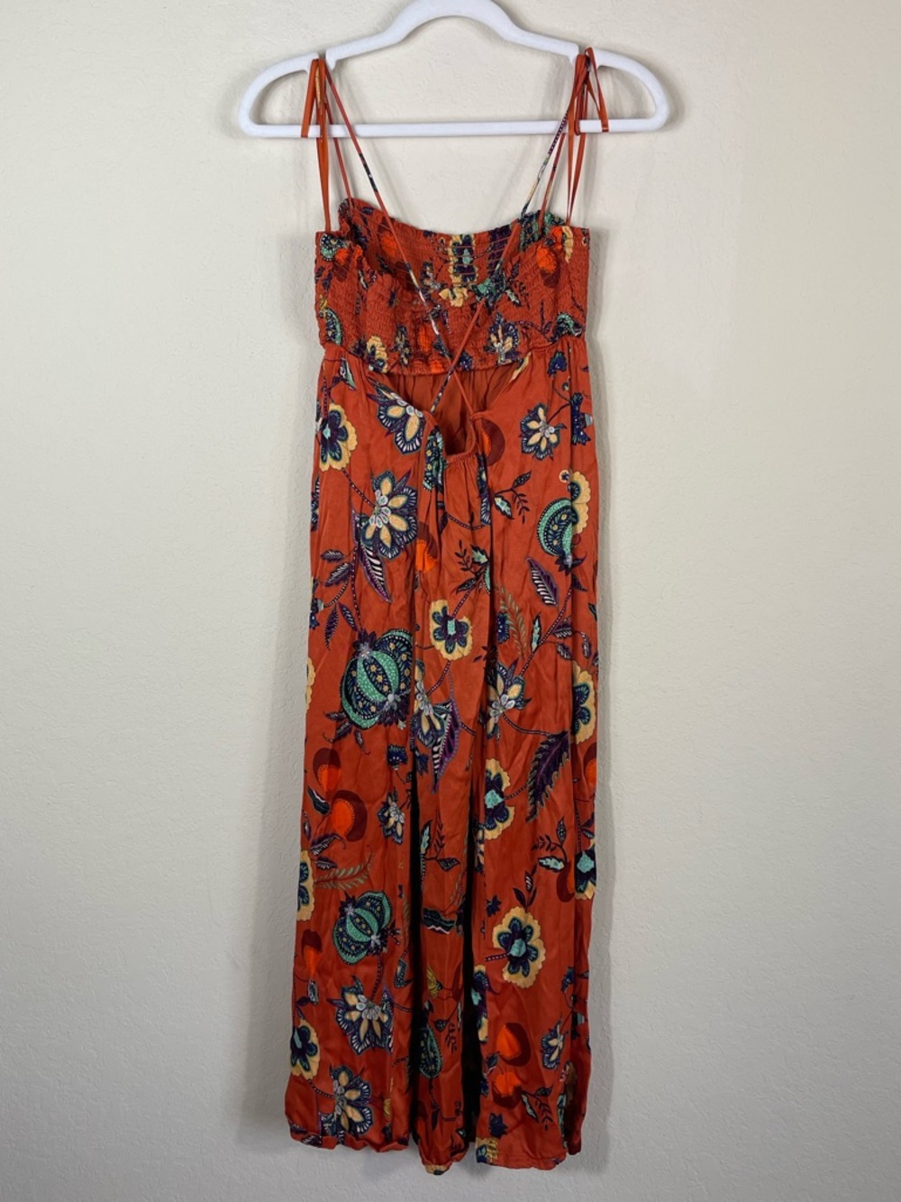 Anthropologie Maeve Floral Cross-Back Maxi Dress Size MP - Picture 10 of 12